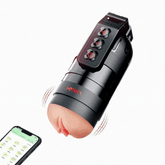 Dispositivo de masturbación masculina con descarga eléctrica de granada y control remoto mediante aplicación móvil
